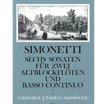 Simonetti, GP (Winfred Michel): 6 Sonatas op. 2 , vol. 1 (nos. 1-3)
