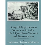 Telemann, GP Trio Sonata 55 in A Major TWV Anh 42:A