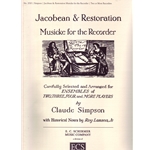 Simspon, Claude, ed.: Jacobean & Restoration Musicke for the Recorder