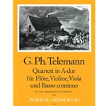 Telemann, GP: Quartett 3 in A Major (TWV 43:A4)