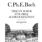 Bach, CPE Trio in B-flat Major, (Wq85)