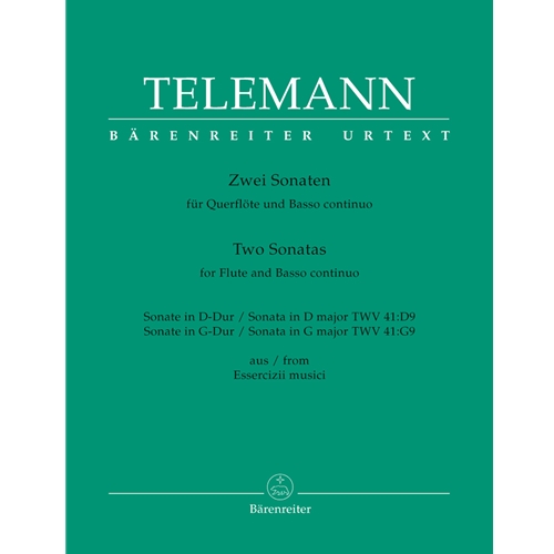 Telemann : Two Sonatas for Flute and Basso continuo