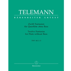 Telemann, GP: 12 Fantasias for flute without bass (TWV 40:2-13)