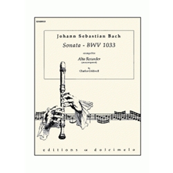 Bach, JS: Sonata after BWV 1033 (alto recorder)