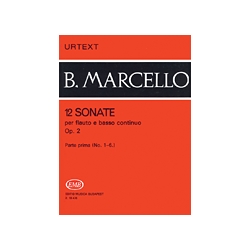 Marcello: 12 Sonate per Flauto e Basso Continuo op 2 part 1