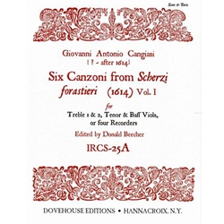 Cangiasi: Six Canzoni from Scherzi forastieri (1614) vol. 1