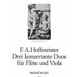 Hoffmeister 3 Concertante Duos for flute and viola