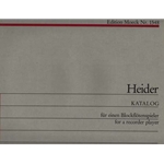 Heider Katalog for a Solo Player