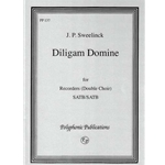 Sweelinck Diligam Domine (for wedding of Johann Stoboelus) (Sc+P)