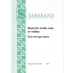 Bach, Hook and others: Duets for treble viols or violins: Easy baroque duets