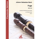 Bach, JS: Arranged by Ferdinand Gesell Fuge BWV 876 for recorders