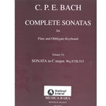 C.P.E. Bach : Complete Sonatas for Flute and Obbligato Keyboard vol.6 Sonata in C major, Wq 87/H.515