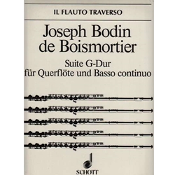 Boismortier, Joseph Bodin de Suite in G Major, op. 35, no. 2  (Sc+P)