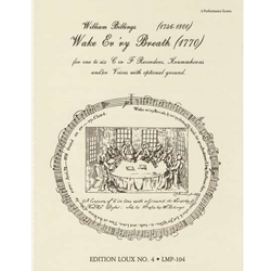 Billings Wake ev’ry breath (1770) (Sc+P)