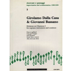 Bassano, Giovanni Divisions on Chansons I (incl. REP03A) (Sc+P)