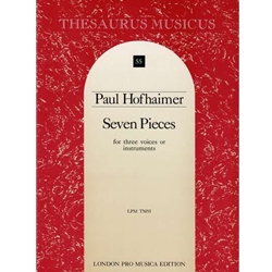 Hofhaimer, Paul 6 Pieces (Sc+P)