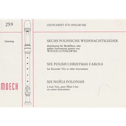 Lutoslawski 6 Polish Christmas Carols (Sc)