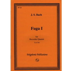 Bach, JS Fuga I, from "The Well-Tempered Clavier" Vol. 1  (Sc+P)