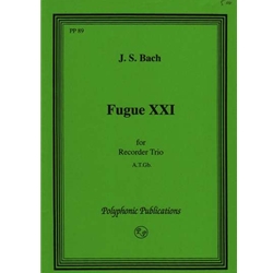 Bach, JS Fuga XXI (Well-Tempered Clavier, Vol. I) (Sc+P)