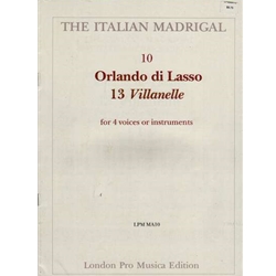 Lasso, Orlando di, [No Selection] and others: 13 Villanelle