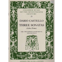 Castello, Dario, [No Selection] and others: Three Sonatas (Libro Primo)