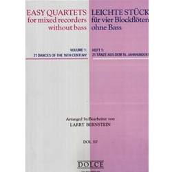 Easy Quartets for mixed recorders without bass - vol 1