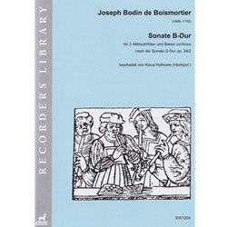 Boismortier: Sonata in B flat Major